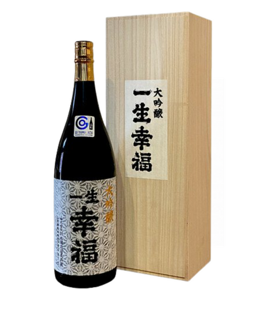 （預訂二月到貨）一生幸福 大吟釀 木盒裝 SUZUKI ISSHOKOUFUKU DAIGINJO 1800ml